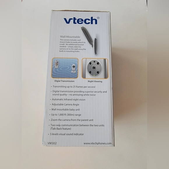 VTech Safe and Sound VM302 Accessory Video Camera for VM312 System Baby Monitor - Picture 4 of 4